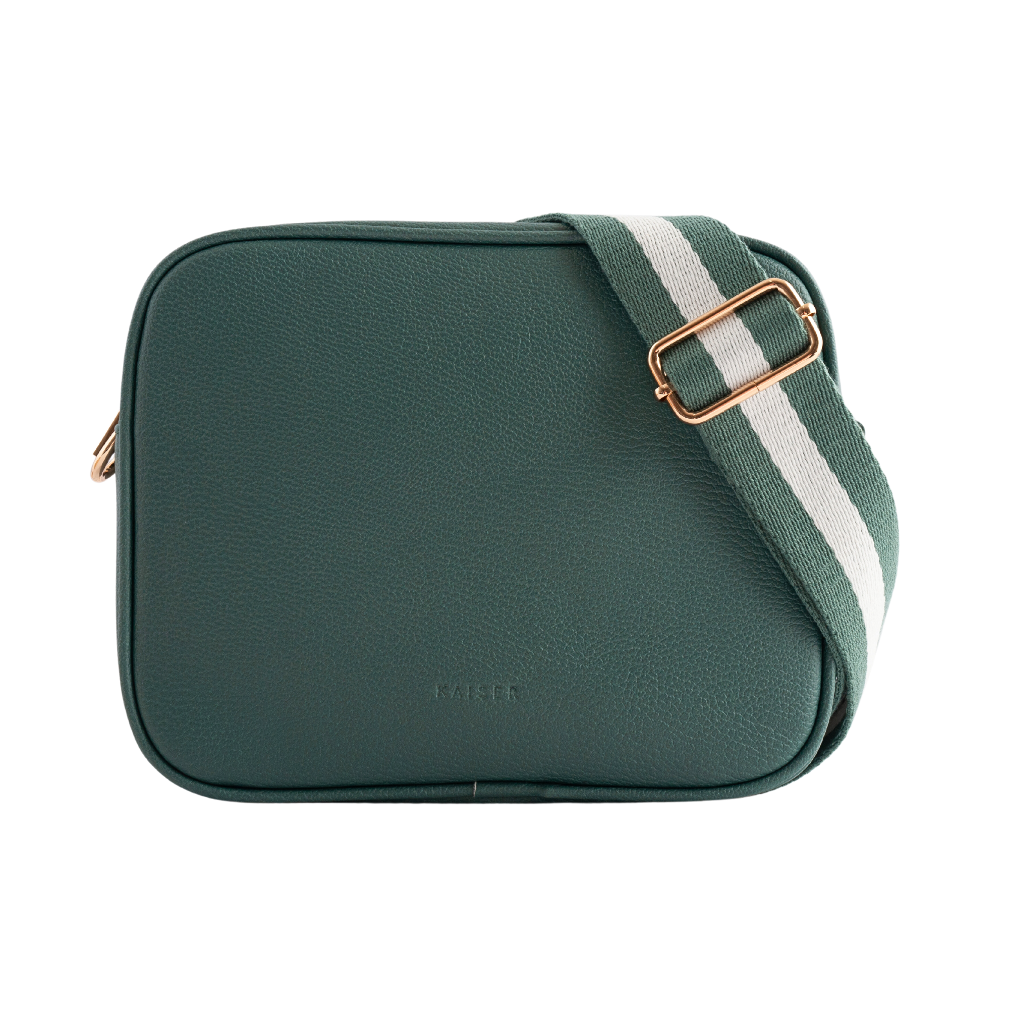 Textured Strap Side Bag - Emerald